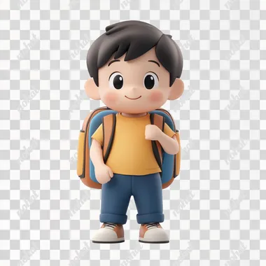 student thai 3d isolate white background  --s 250