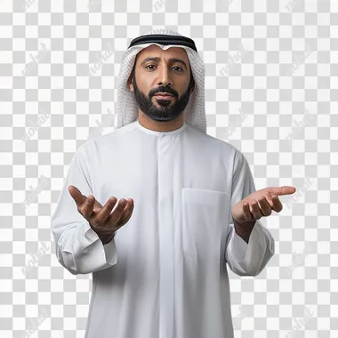 A GOOD LOOKING SAUDI MAN CALLED MOHAMED ALFAYESWITH professional portet standing like an architect pic with grey color background front pose crosed hand