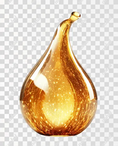 A 3D China golden gourd on a white background, with a white background, captures the atmosphere of China New Year. Abstract cartoon, no shadow, abstract, minimalist, vector illustration, gold and light gold colors, --s 250