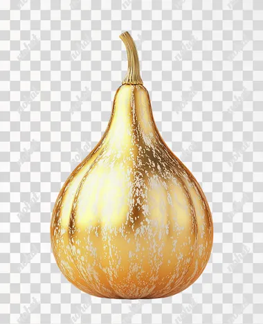 A 3D China golden gourd on a white background, with a white background, captures the atmosphere of China New Year. Abstract cartoon, no shadow, abstract, minimalist, vector illustration, gold and light gold colors, --s 250