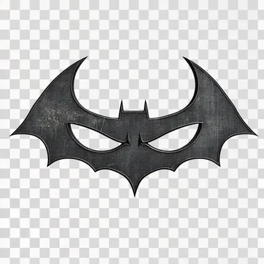 bat eyes cut out on white background, comic book style