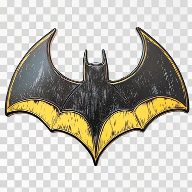 bat eyes cut out on white background, comic book style