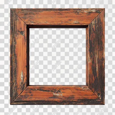 seen centered, a square frame, dark orenge color washed wood frame on the white background, square frame, blank, realistic, hyper-realistic photo, fine detail, punky modern style, top view, simple, high glossy, 3d render, octane render, white background, top view photo --s 200