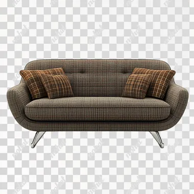 a modern couch, isolated white background