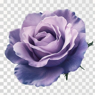 realistic light violet blooming rose