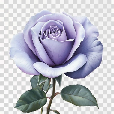 realistic light violet blooming rose