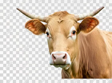 cow high definition white background