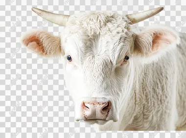 cow high definition white background