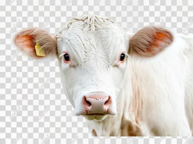 cow high definition white background