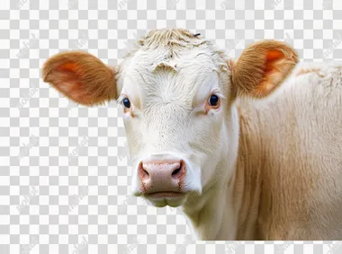 cow high definition white background