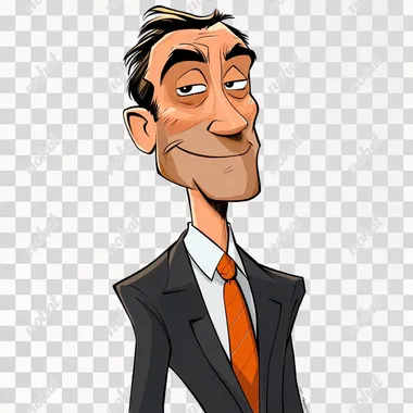 smug business man cartoon