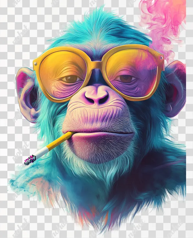 Whimsical Monkey: A Colorful Cartoon Adventure