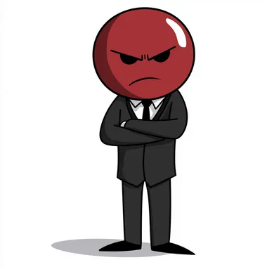 simple stick-figure illustration of a low-IQ angry utah politician suing the government  --s 50