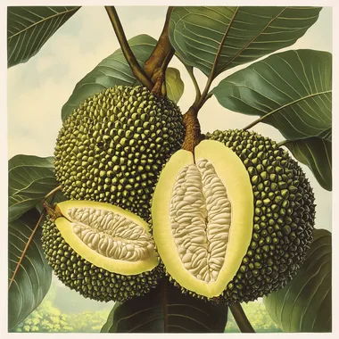 Panasra - Artocarpus seterophylum, native to South and Southeast Asia, notable for being the largest tree-borne fruit in the world and highly valued for its nutritional content. rich in vitamins, minerals, and dietary fiber.