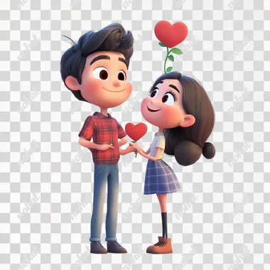 Disney animation style, 3D pixar render, cartoon, bursts of laughter, heart, smiley, peace & love, cute, family, moments of sharing, tenderness and affection, warm sunshine, warming hearts, shared happiness, sometimes replacing characters with heart, flower, or butterfly symbols, full body, empty white background