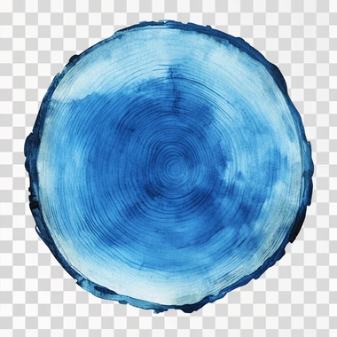 Simple round wood slice isolated on a white background, watercolor vector, realistic, digital art,