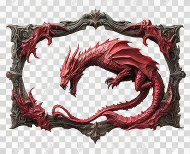 mmorpg game logo. blank logo background in banner style for mmorpg game logo in oval or horizontal rectangle shape with a mighty animal or mmorpg game crawl on the sides, fantasy theme, online game, sharp font, white background, detailed, cinematic lighting, ultra quality, photorealistic. 8k  --s 250