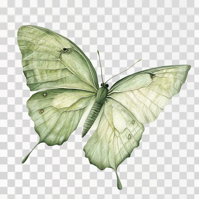 Emerald Wings: A Butterfly in Flight