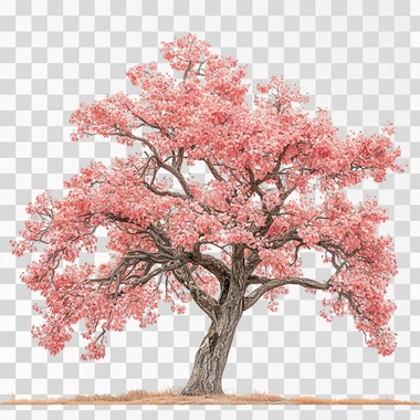 pink Oak tree, British Columbia, 15 years old, 2.0 m standard, fall colour photorealistic photo realism clean white background