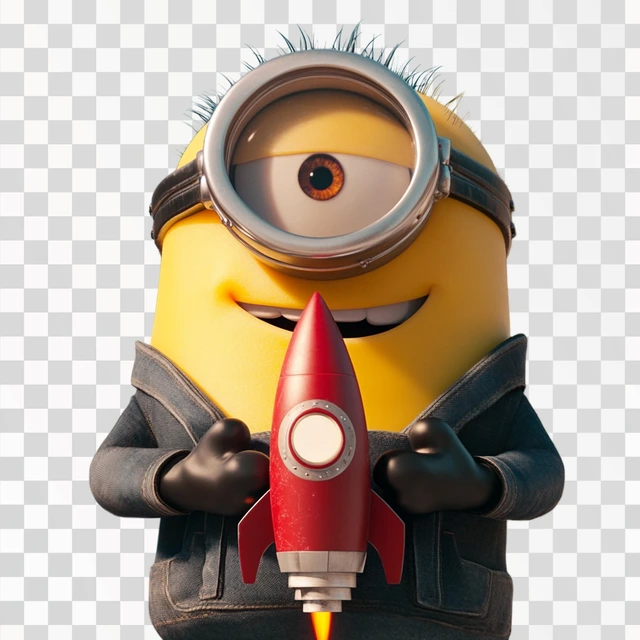 the yellow haired buffoon as Gru character from Despicable m