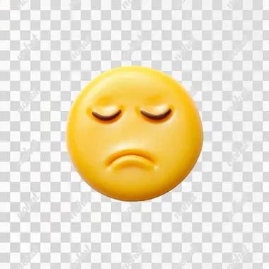 silly emoji yellow, white background