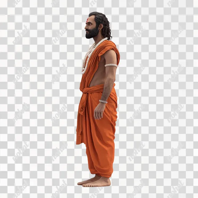 Handsome Hindu Man: A Striking 3D Animation