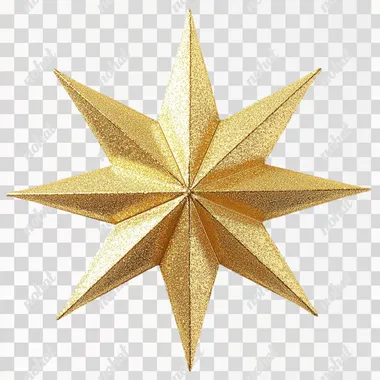 new year star on white background