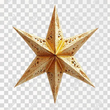 new year star on white background