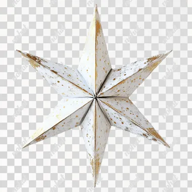 new year star on white background