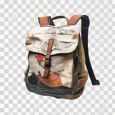 backpack, white background