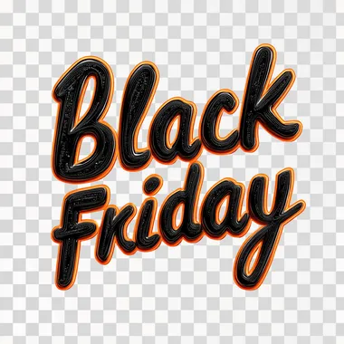 the text of "black friday", 3d style, raw style, white bg