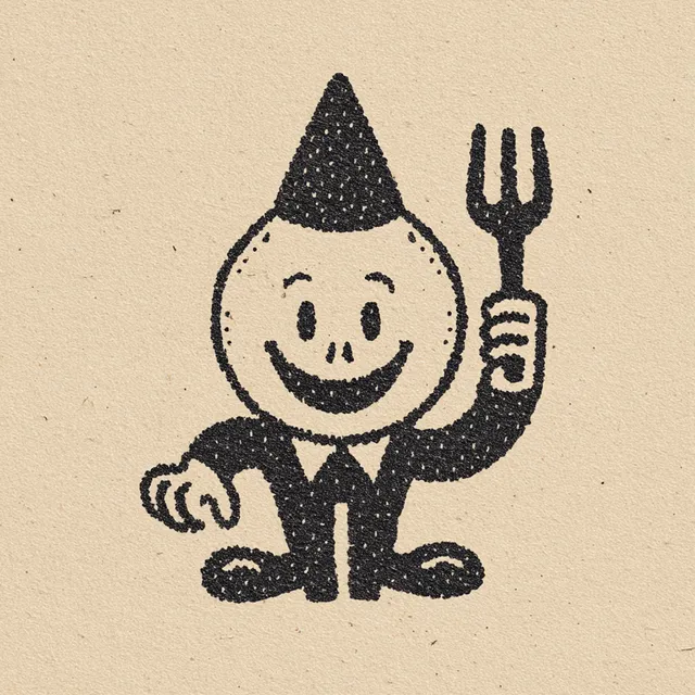 Vintage Cartoon Halloween Mascot Character in 1950s Style