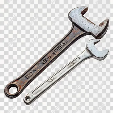 1 wrench, 1 hammer, logo, white background  --s 250