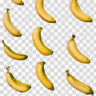 pic of bananas on white background