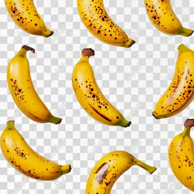 pic of bananas on white background
