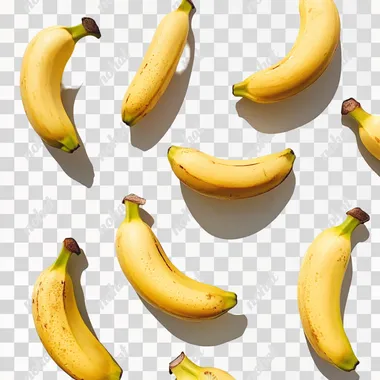 pic of bananas on white background