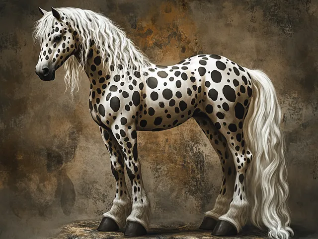 Spotted Appaloosa Horse in Wild Landscape - Fine Art Photography