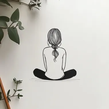super simple minimalist drawing self love