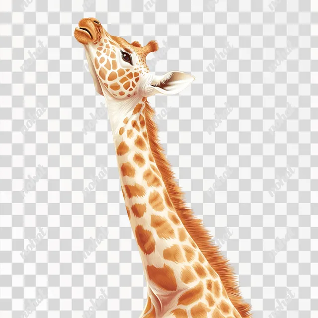 Joyful Giraffe Playfully Stretching Its Neck Towards the Camera