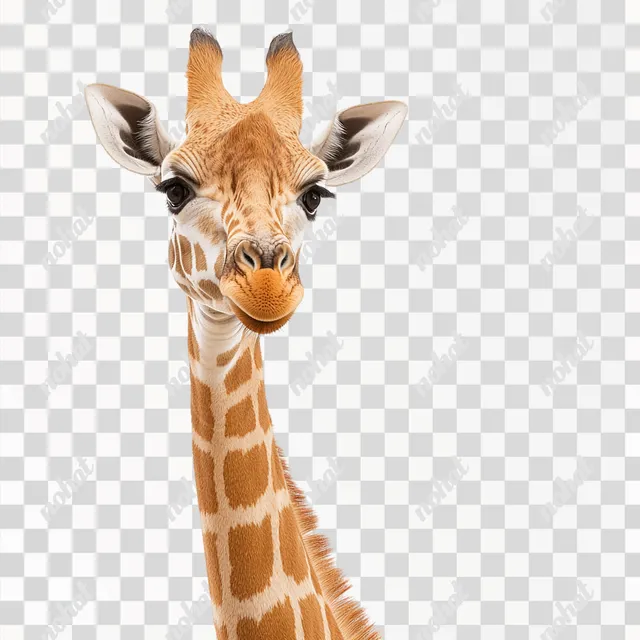 Joyful Giraffe Playfully Reaching for the Camera