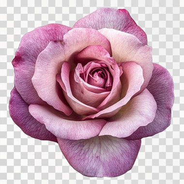 realistic rose flower with white background