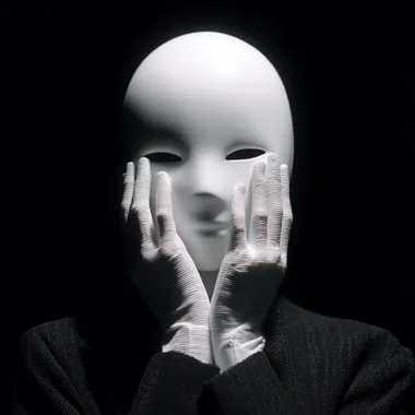 no face, faceless, white steel, hinged dolls, abstract, black background, cinematic light, smooth face, posing with hands, y2k white androids, medium 35mm shot, abstract white enameled metal