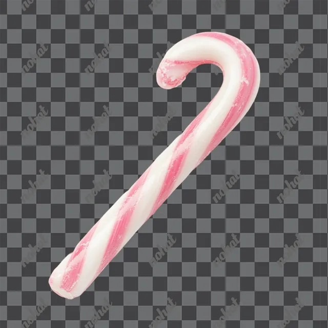 Isolated Festive Candy Cane Delight