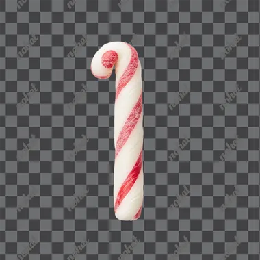 Festive candy cane , isolated --s 50