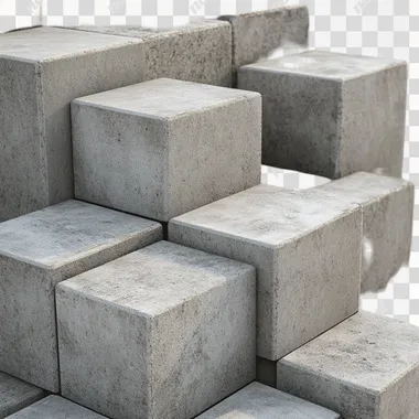 concrete blocks. Realistic picture