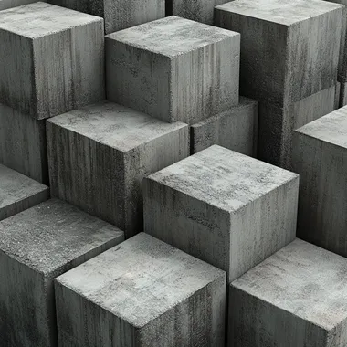 concrete blocks. Realistic picture