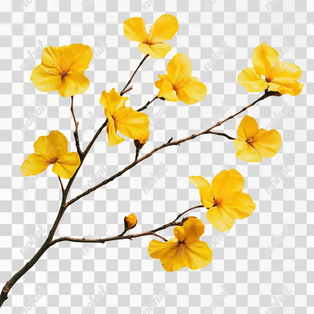 Bright Blooms on a Crisp Canvas