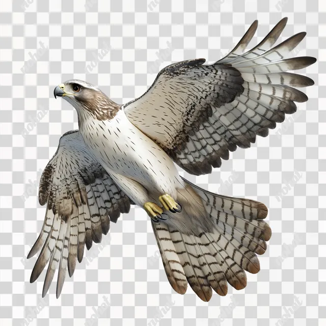 Photorealistic Multicolor Hawk in Stunning Detail