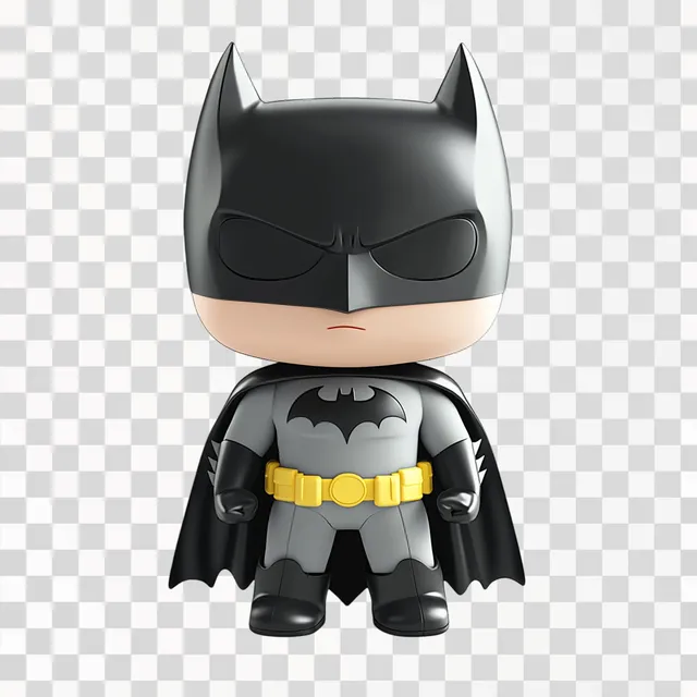 Minimalistic Funko Pop Batman Illustration