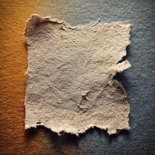 Textured Old Paper with Torn Edges